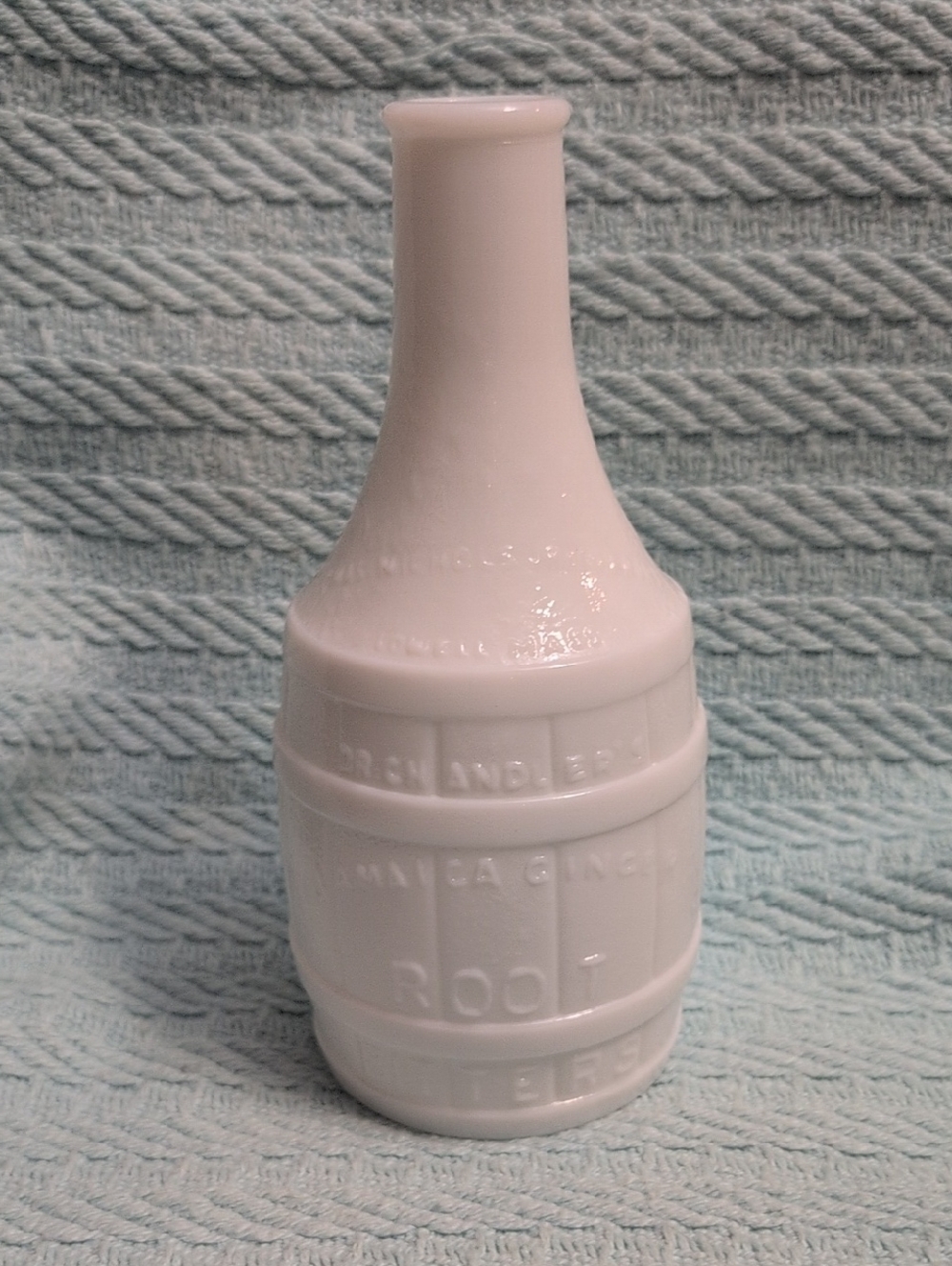 Wheaton Glass Milk Glass Dr Chandler's Jamaica Ginger Root Bitters
